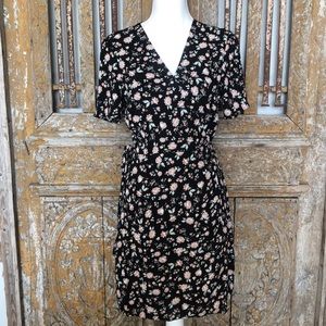 BARDOT Floral Printed WRAP DRESS WOMEN 8 MEDIUM
